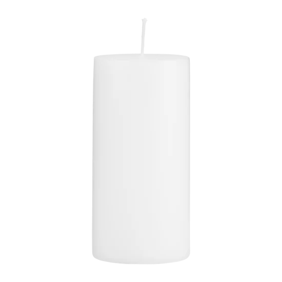 Bílá svíčka 7x15 cm