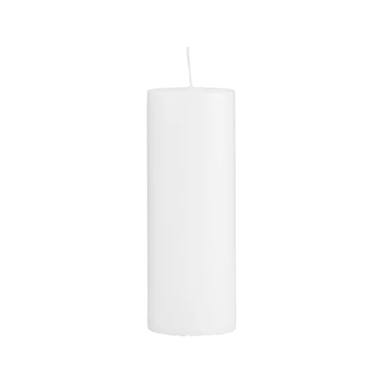 Bílá svíčka 7x20 cm
