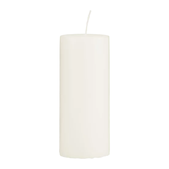 Krémová svíčka 6x15 cm – sada 2 kusů