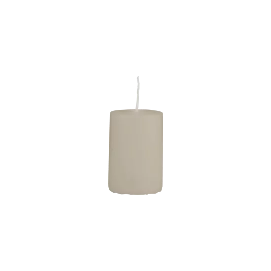 Tmavě šedá svíčka 4x6 cm – sada 6 kusů