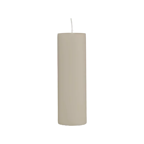 Tmavě šedá svíčka 6x20 cm – sada 2 kusů