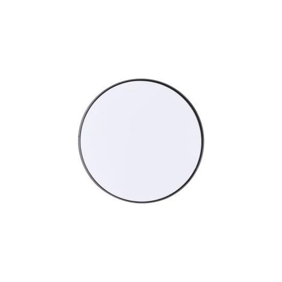 Kruhové zrcadlo s matně černou obrubou Reflection velké