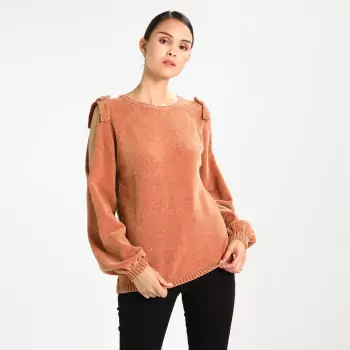 Oranžový pletený svetřík – Vicap