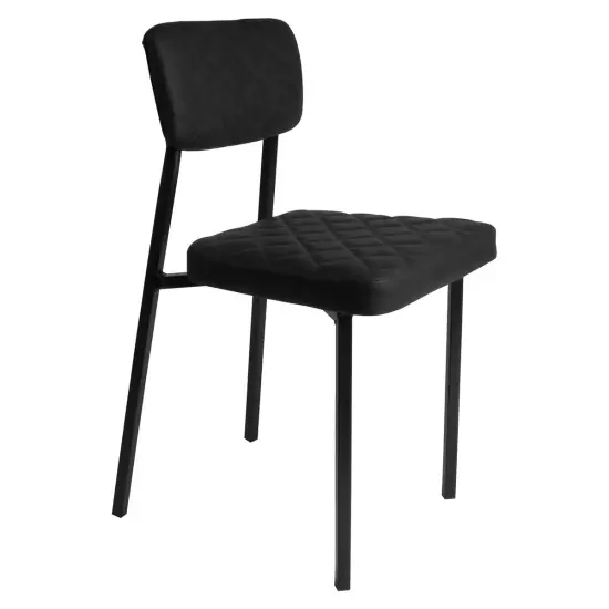 Sada 2 ks − Židle Retro Vintage – černá