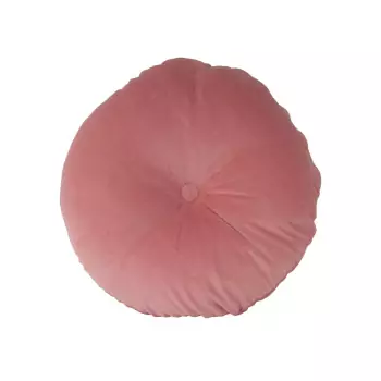 Sada 3 ks − Polštář Luxurious Round Velvet – růžový