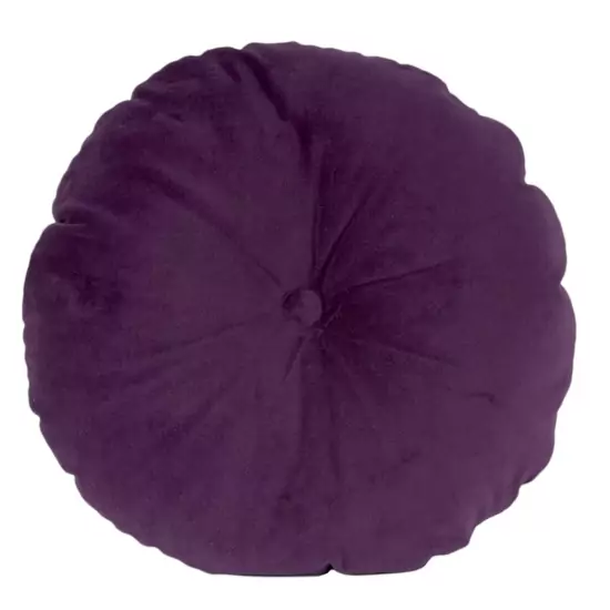 Sada 3 ks − Polštář Luxurious Round Velvet – fialový