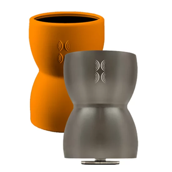 Bezdrátový vibrační reproduktor – stříbrný + oranžový obal