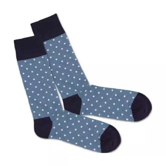Barevné ponožky – Classic Blue Tiny Dots – 41 – 46