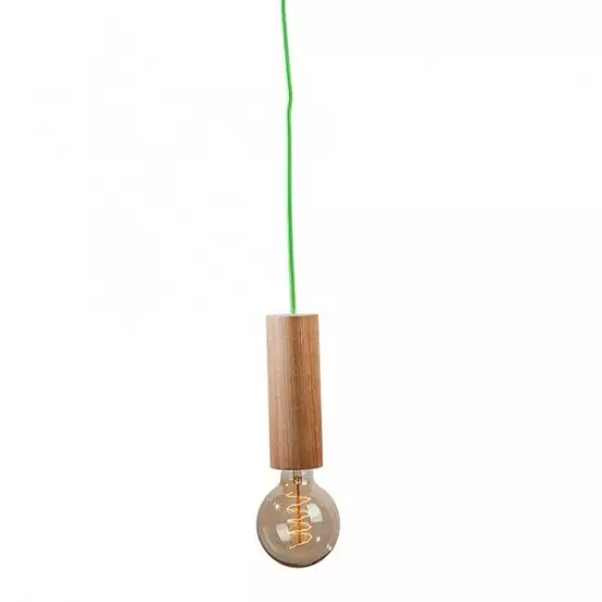 Závěsné stropní svítidlo VERTIGO – zelený kabel