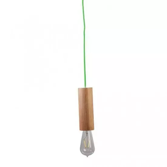 Závěsné stropní svítidlo VERTIGO – světle zelený kabel
