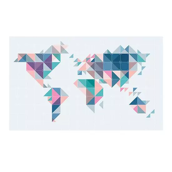 Skládaný obraz IXXI – The World Tangram