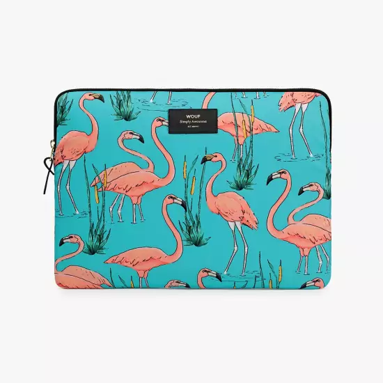 Pouzdro na notebook 13" – Pink Flamingos