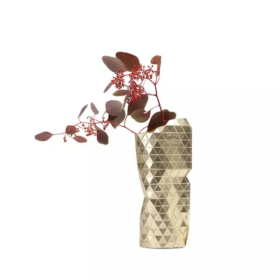 Malý papírový obal na vázu – Gold