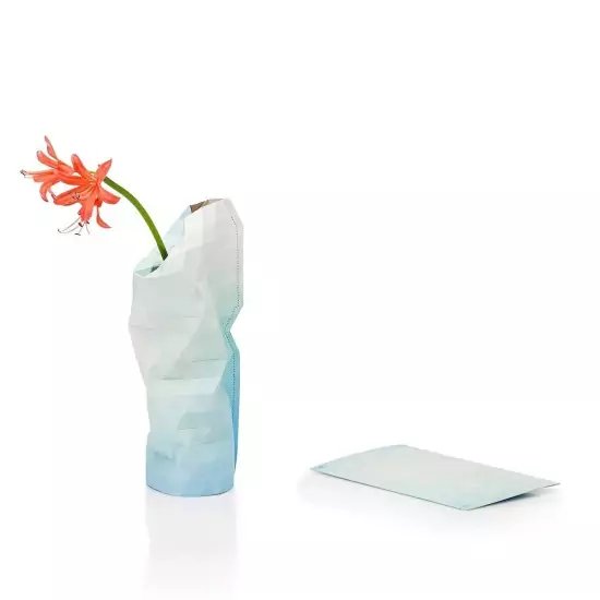 Malý papírový obal na vázu – Blue Tones