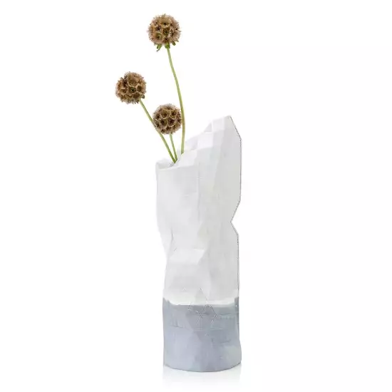 Malý papírový obal na vázu – Watercolor White