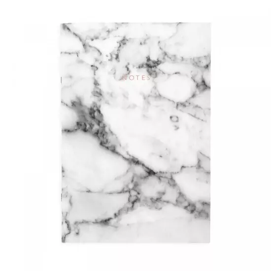 Designový sešit White Marble – bílý mramor
