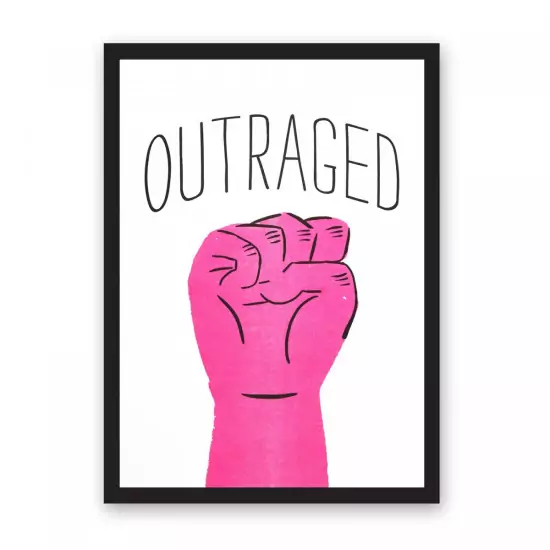 Plakát Outraged A3