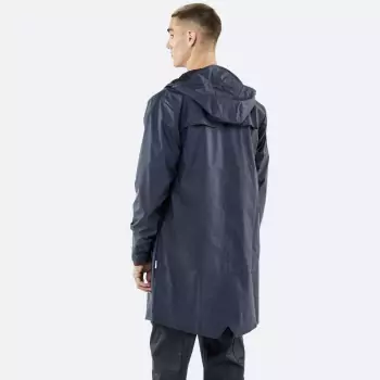 Modrý voděodolný kabát Long Jacket