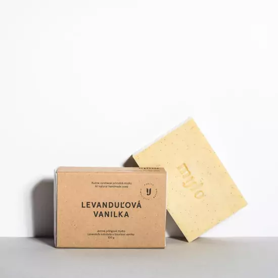 Peelingové mýdlo s vanilkou a levandulí – 2. jakost