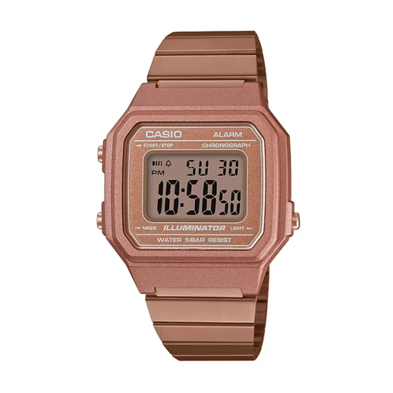 Rose gold digitální hodinky B650WC-5A