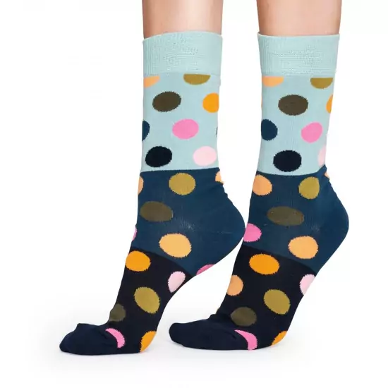 Barevné puntíkaté ponožky Big Dot Block