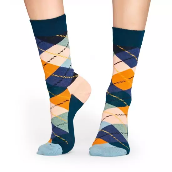 Barevné vzorované ponožky Argyle