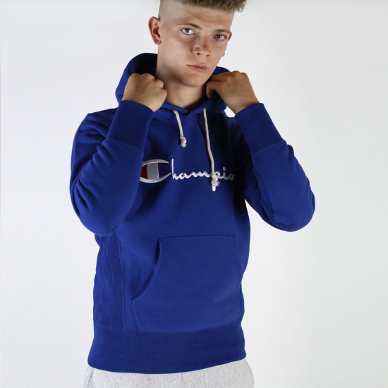 Modrá mikina Hooded Sweatshirt – XL