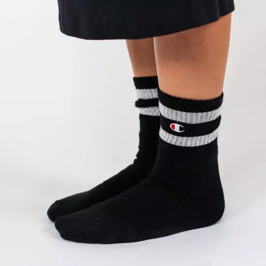 Čierno-Bílé ponožky Tube Socks Crew Length – ONESIZE