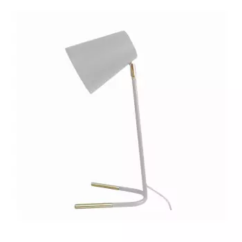 Stolní bílo-zlatá lampa Noble