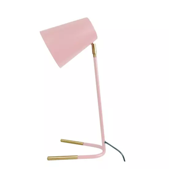 Stolní růžovo-zlatá lampa Noble
