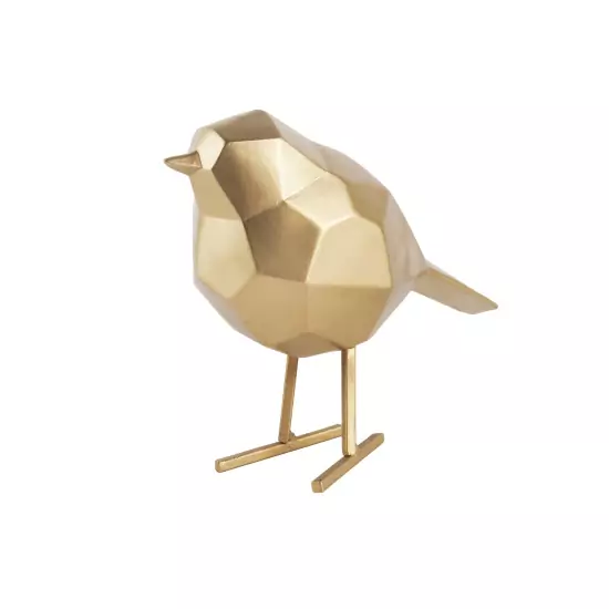 Sada 2 ks – Malá designová zlatá soška Statue Bird