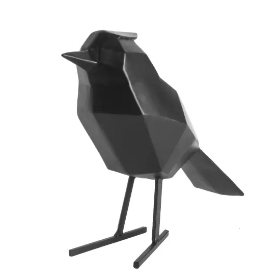 Designová černá soška Statue Bird