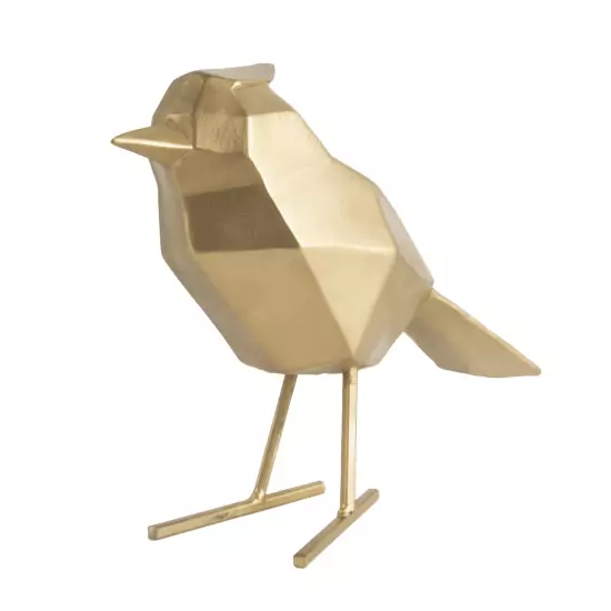 Designová zlatá soška Statue Bird