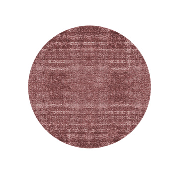 Bavlněný vínový kulatý koberec Washed