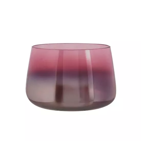 Malá růžová skleněná váza Oiled