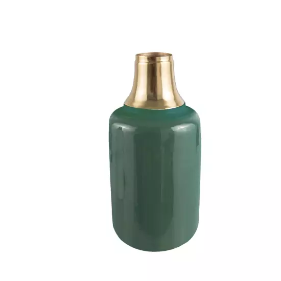 Velká zeleno-zlatá váza Shine