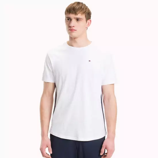 Bílé tričko Modern Stripe CN Tee