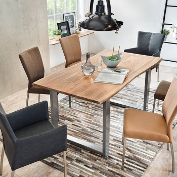 Jídelní stůl TABLES & BENCHES – 120 × 80 × 77 cm