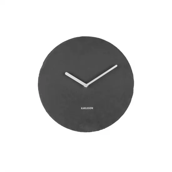 Nástěnné černé hodiny Slate – M – 2. jakost