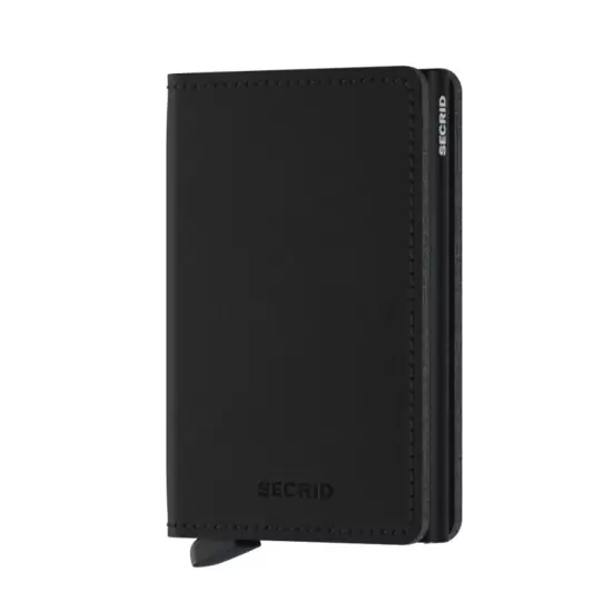 Černá peněženka Slimwallet Vegan Soft Touch