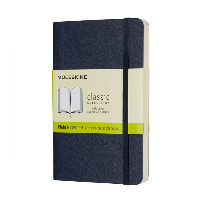 MOLESKINE Zápisník měkký čistý modrý S (192 stran)