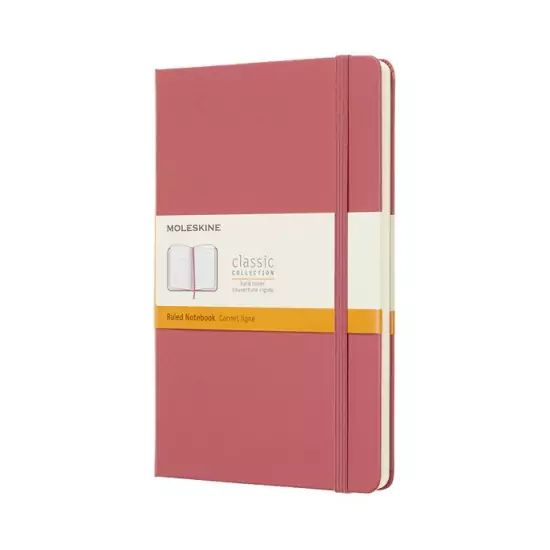 Zápisník tvrdý růžový
