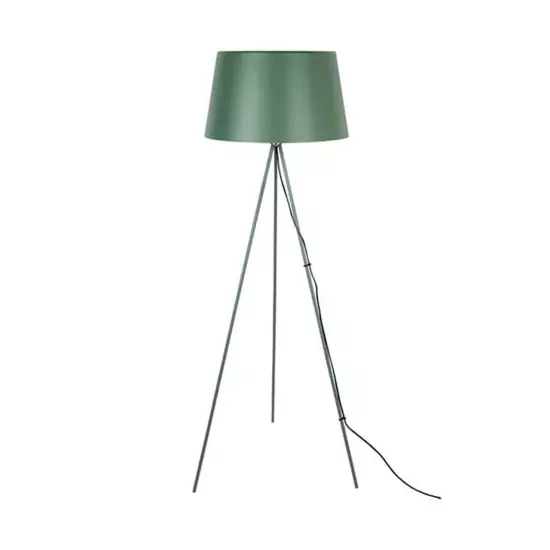 Stojací lampa Classy Metal – tmavě zelená