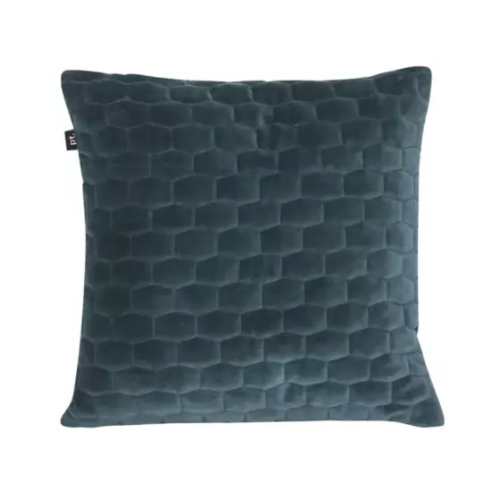 Sada 3 ks: Sametový polštář Luxurious – modrá