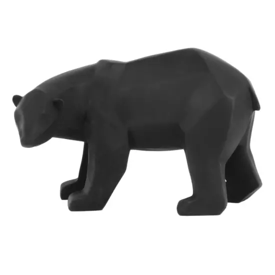 Sada 2 ks: Černá soška Origami Bear