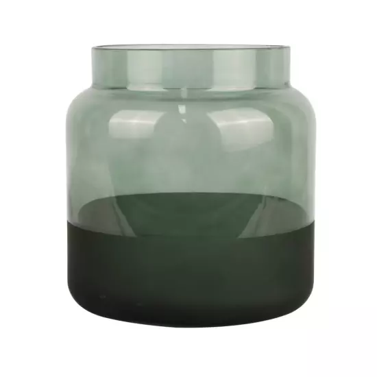 Sada 3 ks: Skleněná váza Majestic – tmavě zelená