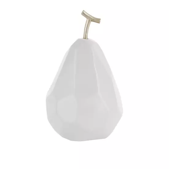 Sada 2 ks: Soška Origami Pear – bílá