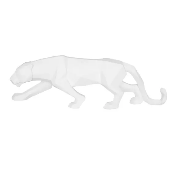 Sada 2 ks: Soška Origami Panther – bílá