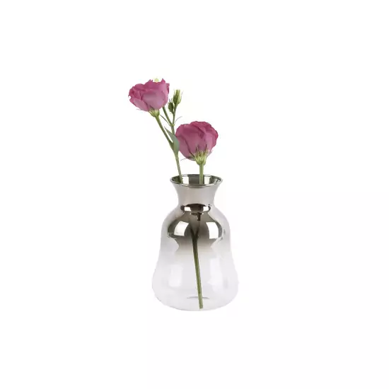 Sada 3 ks – Skleněná váza Mini Silver Fade