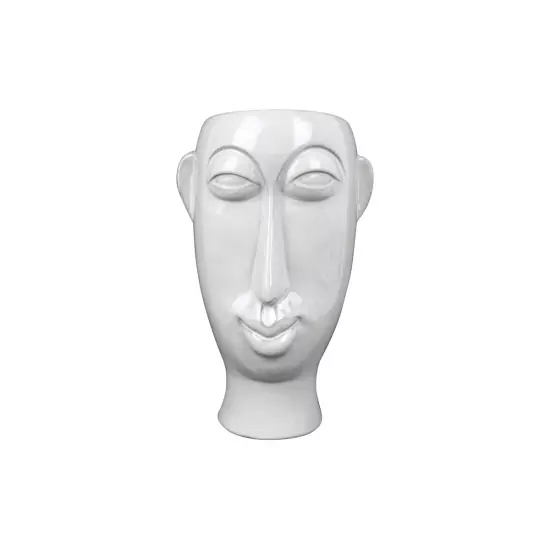 Sada 3 ks – Bílý květináč Mask Long